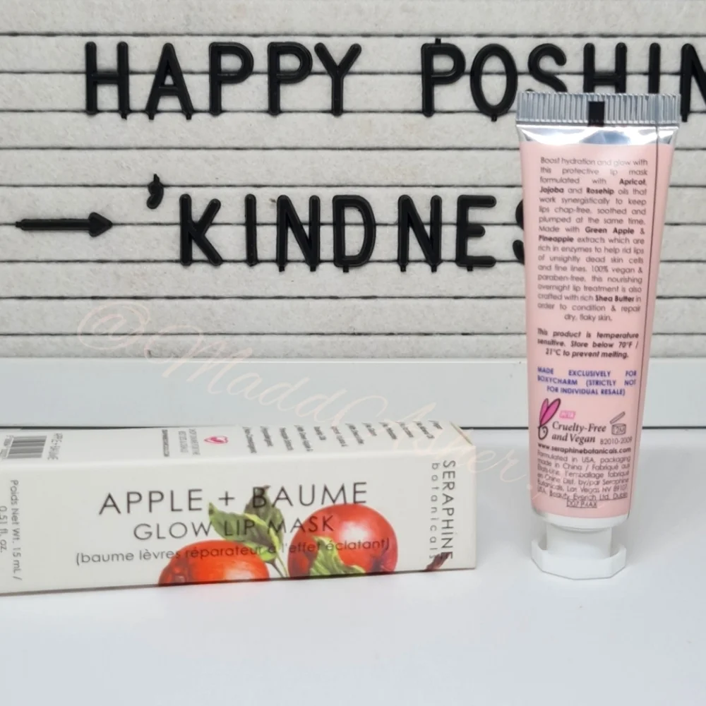 Seraphine Botanicals: Apple + Baume Glow Lip Mask -BNIB!